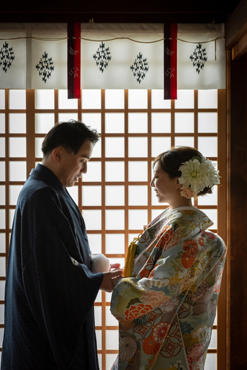 春を感じる鮮やかな色打掛で♪