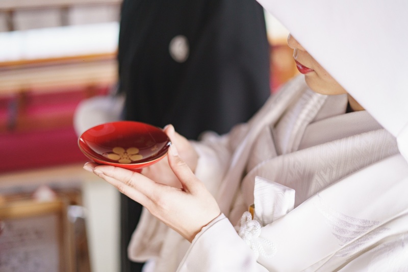 夫婦となる決意の盃