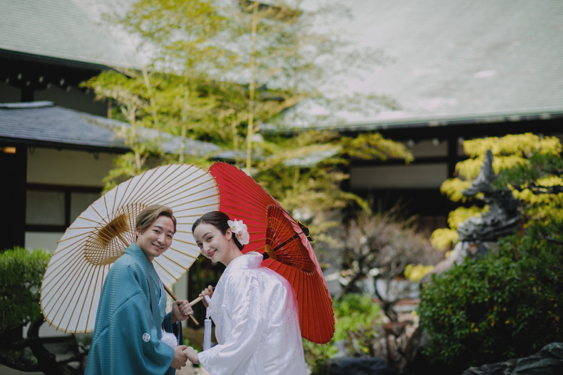 紅白の番傘と共に・・・