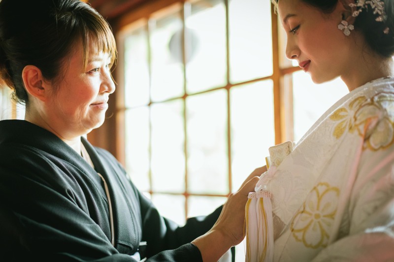 挙式と同じ衣裳ラインアップから選べる