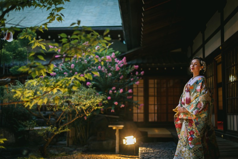 手入れの行き届いた日本庭園も。