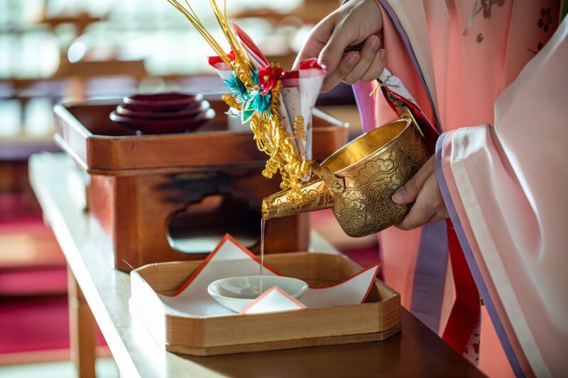 登録有形文化財「梅花殿」での挙式