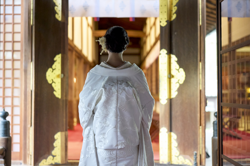 通常挙式以外で立ち入ることのできない「梅花殿」