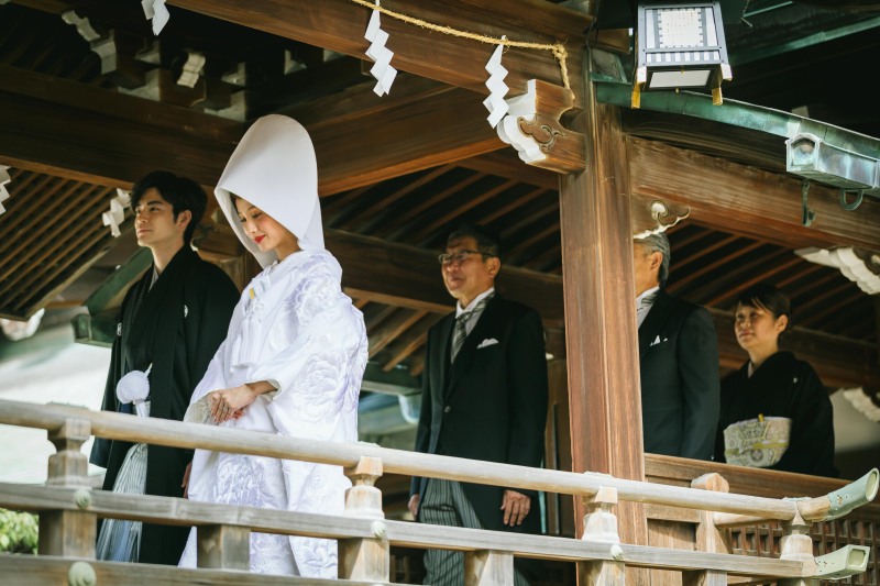 格調高い婚礼衣裳、白無垢