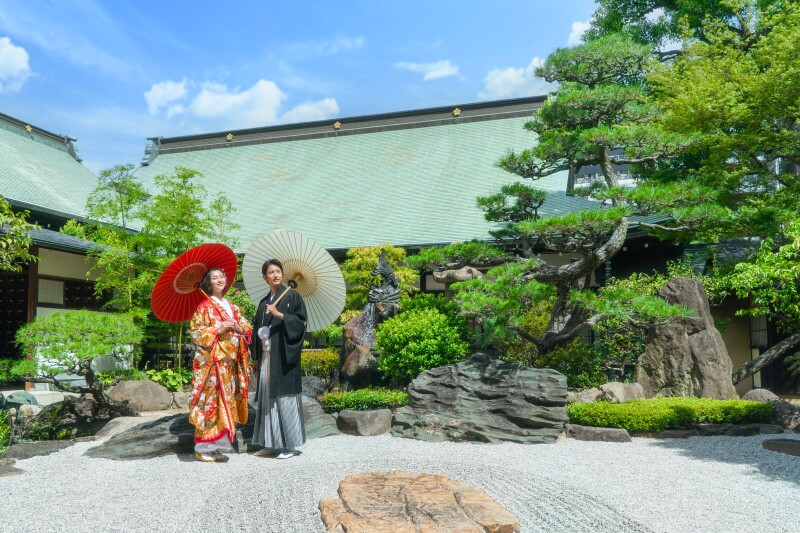 四季折々の自然を感じられる日本庭園