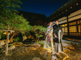 中庭ナイト撮影