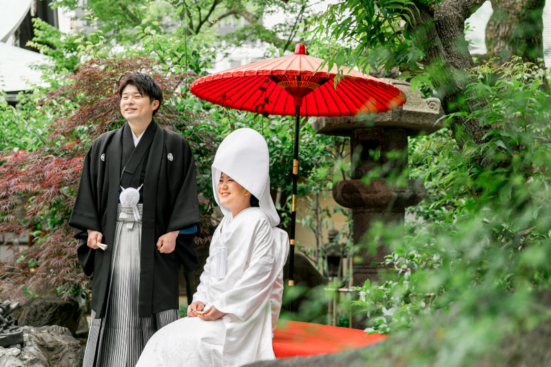 天満宮会館スタジオ【大阪天満宮】_庭園で撮影できる