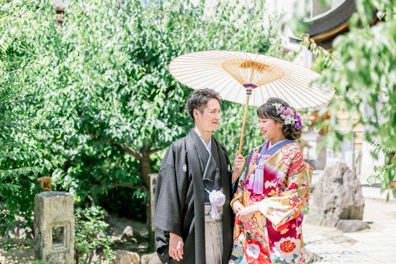 天満宮会館スタジオ【大阪天満宮】_色打掛・着物が豊富