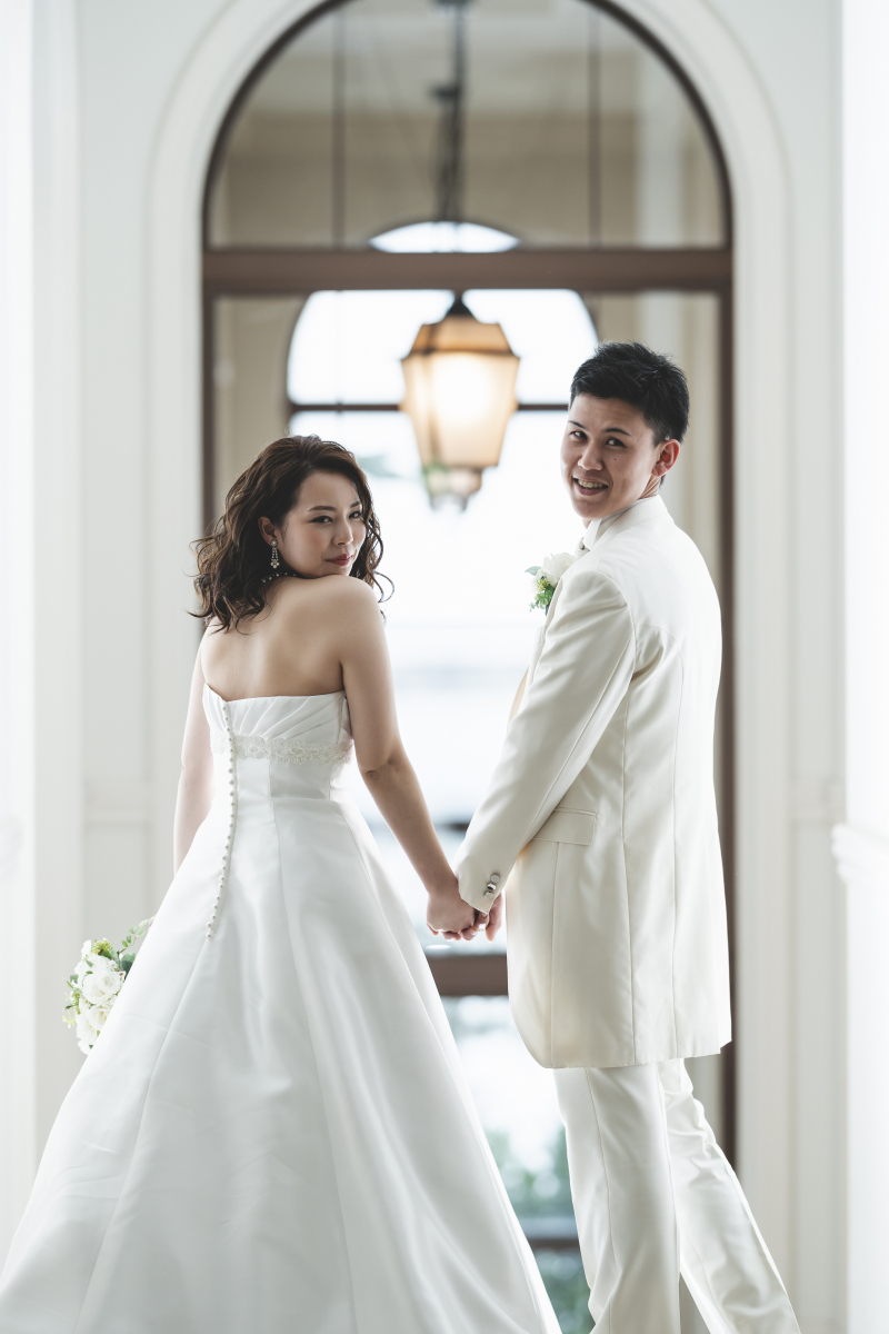 おふたりの溢れる幸せと嬉しさが伝わる一枚。