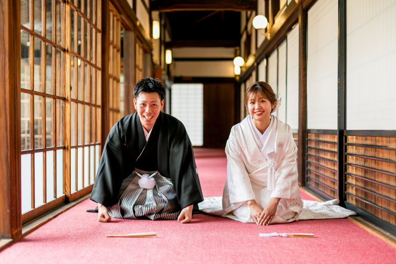 【こだわりフォトプラン】「梅花殿」挙式フォト&日本庭園&境内・周辺ロケーションフォト【白無垢+綿帽子】