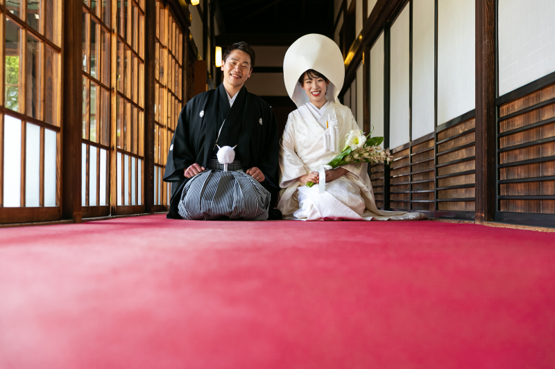 国の登録有形文化財「梅花殿」で撮影!挙式フォト&日本庭園フォトプラン【白無垢+綿帽子+アルバム付き】