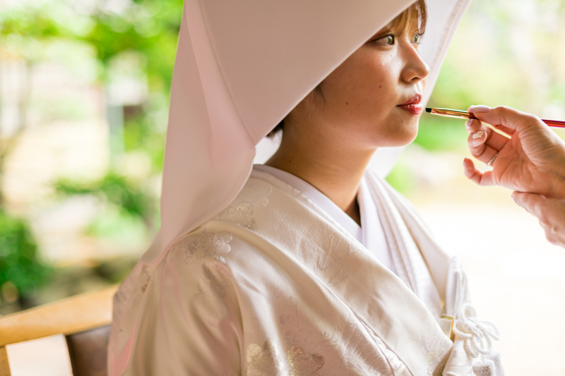 【こだわりフォトプラン】「梅花殿」挙式フォト&日本庭園&境内・周辺ロケーションフォト【白無垢+綿帽子】