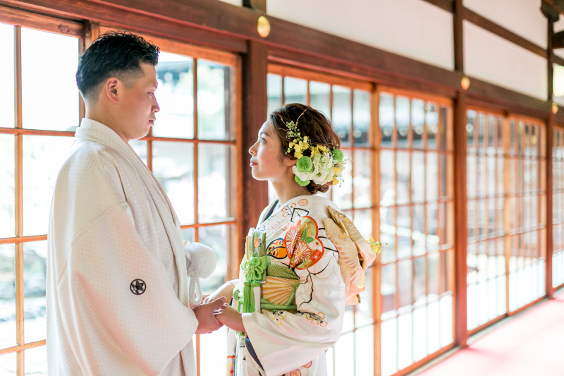 【こだわりフォトプラン】「梅花殿」挙式フォト&日本庭園&境内・周辺ロケーションフォト【引き振袖】