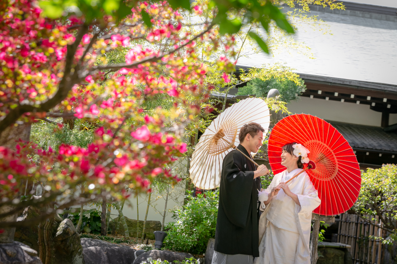 【こだわりフォトプラン】「梅花殿」挙式フォト&日本庭園&境内・周辺ロケーションフォト【白無垢+アルバム付きプラン】