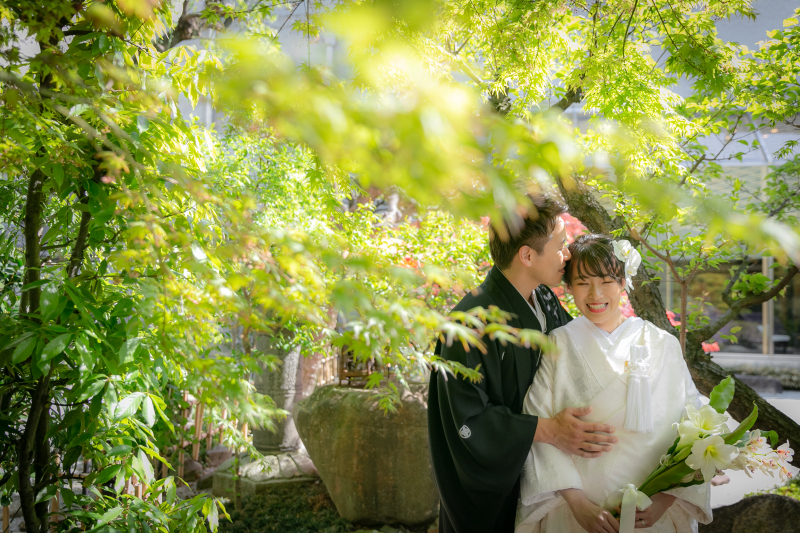 国の登録有形文化財「梅花殿」で撮影!挙式フォト&日本庭園フォトプラン【白無垢+綿帽子+アルバム付き】