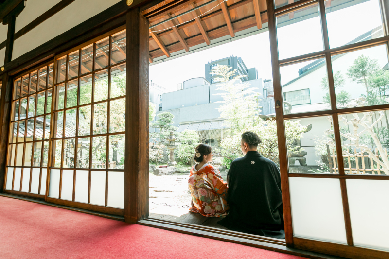【10月末までのお申込み限定】国の登録有形文化財「梅花殿」で撮影！◆挙式フォト＆日本庭園フォトプラン◆　データ65カット付！！