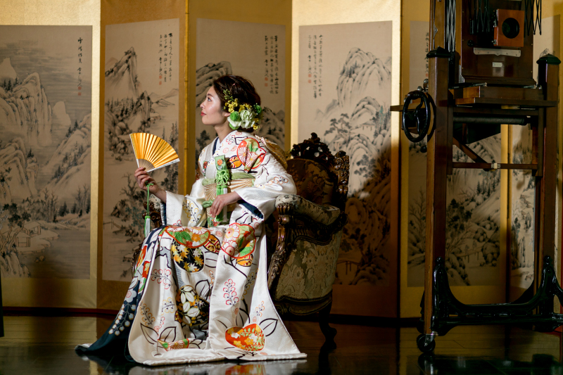 【こだわりフォトプラン】「梅花殿」挙式フォト&日本庭園&境内・周辺ロケーションフォト【引き振袖】