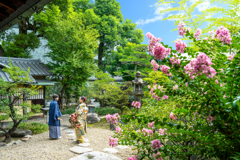 【衣裳こだわり+アルバム付きプラン】日本庭園フォトプラン・白無垢+色打掛~衣装もお写真も!こだわりの撮影を♪~