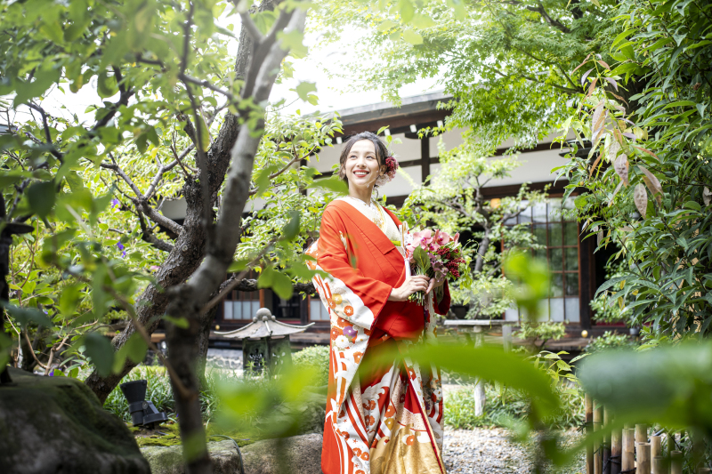【10月末までのお申込み限定】国の登録有形文化財「梅花殿」で撮影！◆挙式フォト＆日本庭園フォトプラン◆　データ65カット付！！