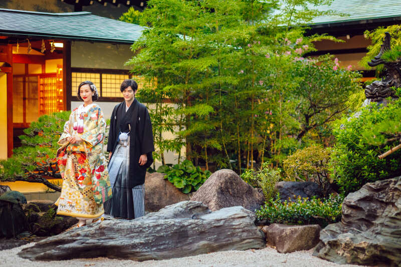 【ナイトフォトプラン】日本庭園フォトプラン~普段見ることの出来ない、ライトアップされたお庭での撮影!~