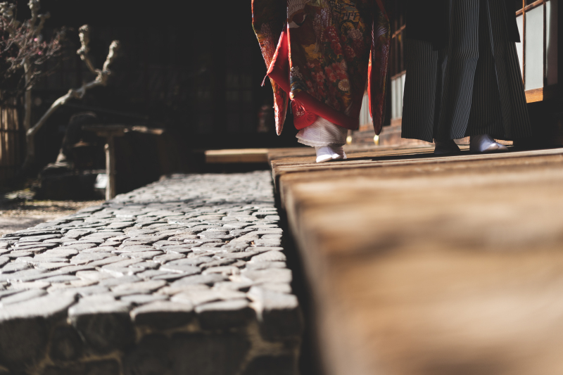 国の登録有形文化財の神殿「梅花殿」で撮れる!挙式フォト&日本庭園フォトプラン【色打掛+アルバム付き】