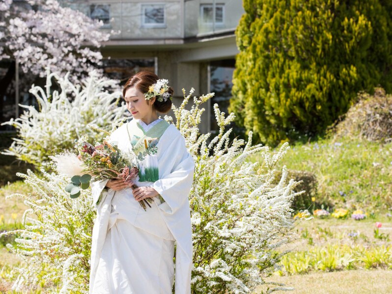 暖かい日差しの中で