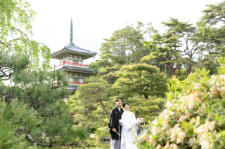新緑の輪王寺　和装ロケーションフォト