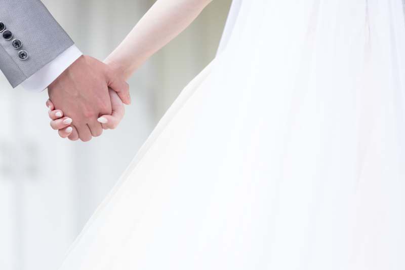 お支度部屋からチャペルへ移動♪