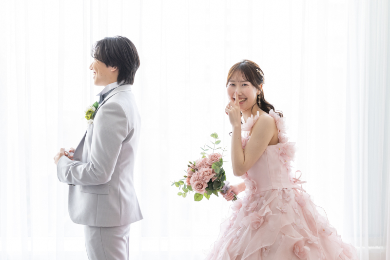 お互い見るまではドキドキです!
