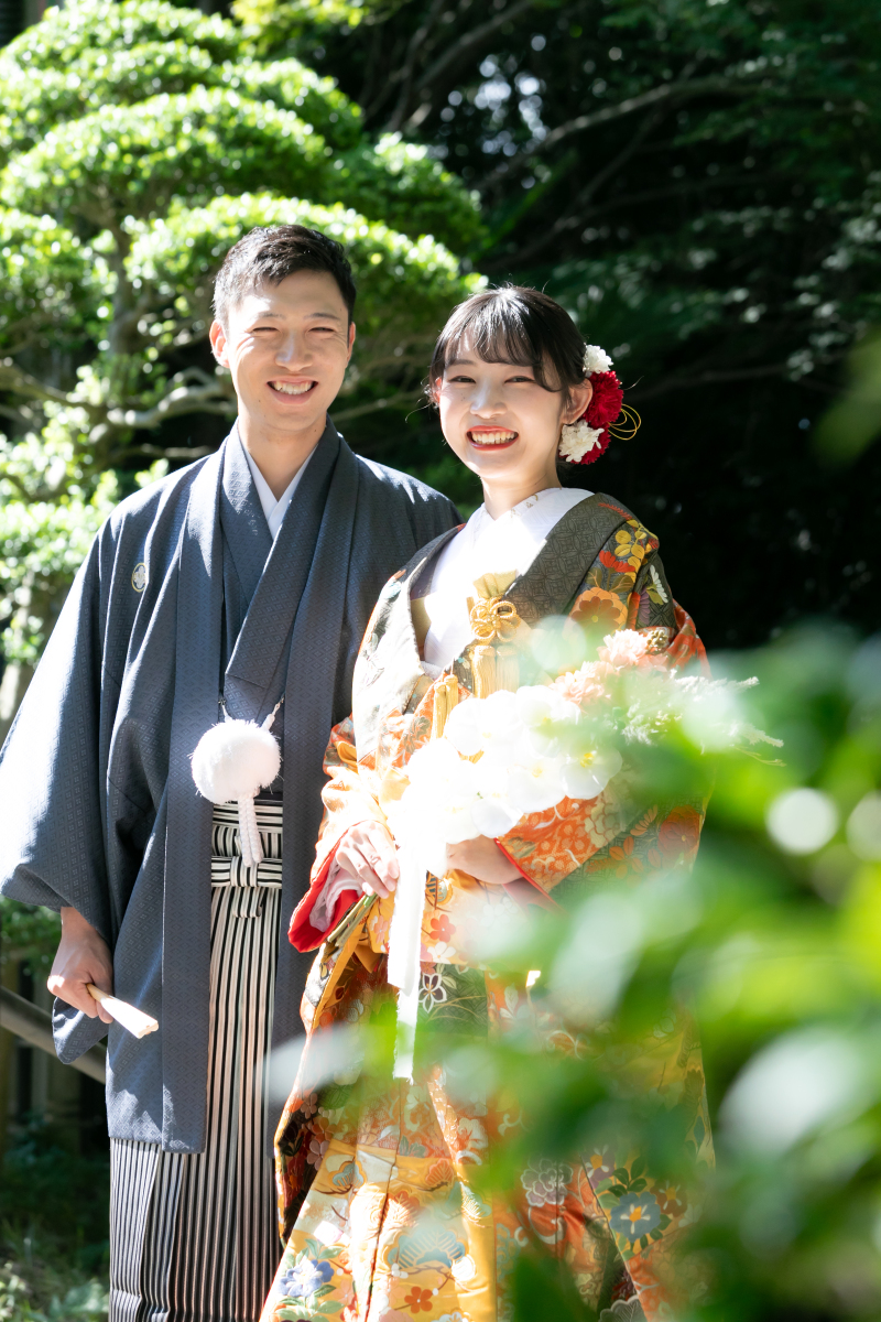 朝の陽ざしを浴びながら撮影スタート♪