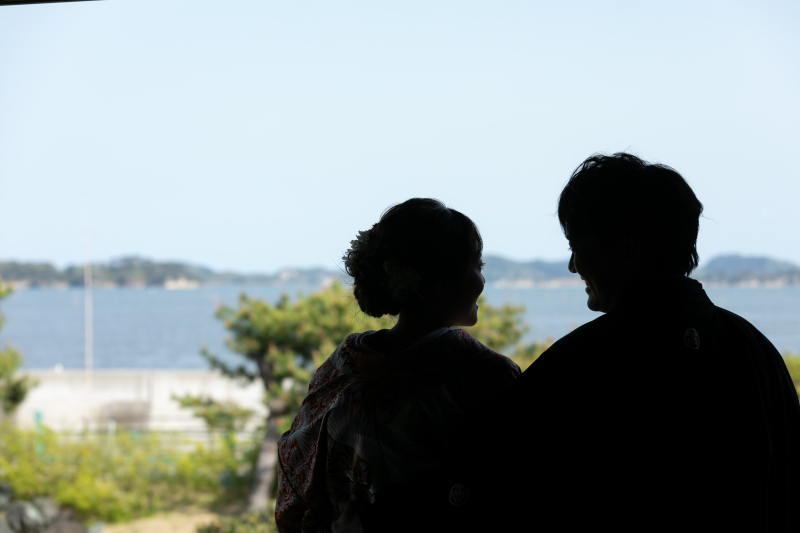 松島の海を眺めながら