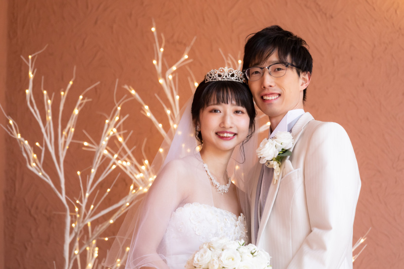 イルミネーション前で