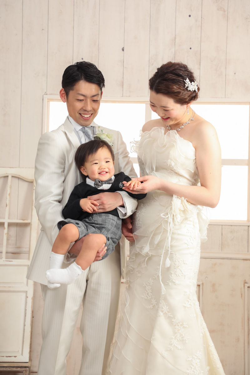 お子様と一緒に撮影♪