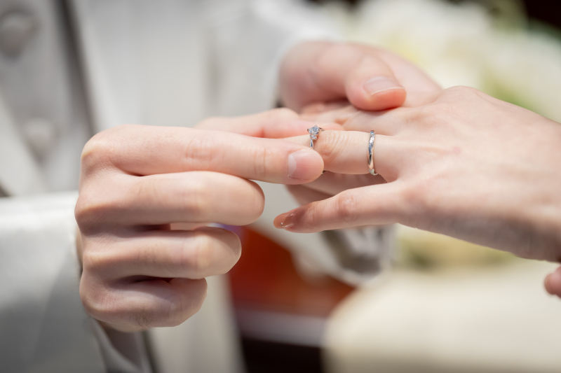指輪もしっかり撮影！