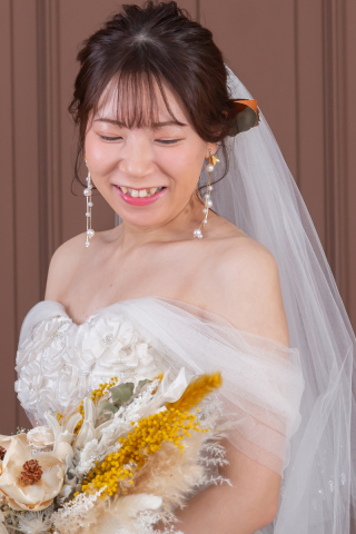 ドライフラワーの持込ブーケ♡スタジオ洋装＆和装