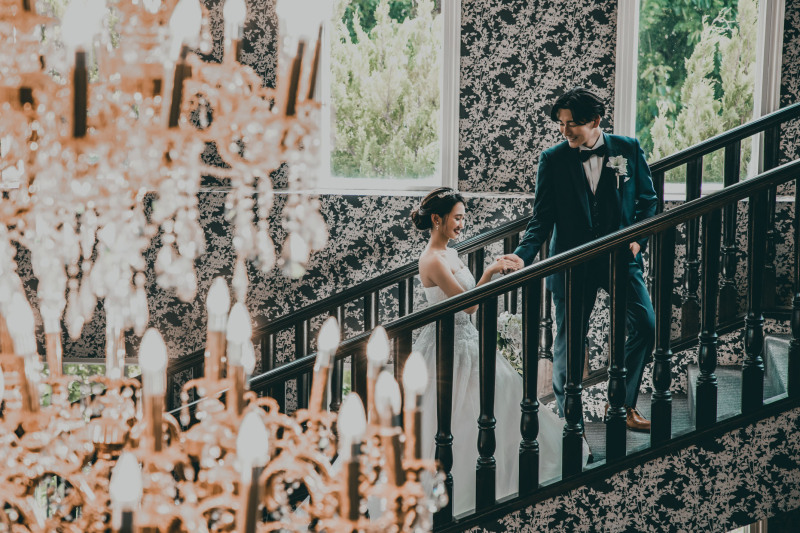 新婦をエスコート