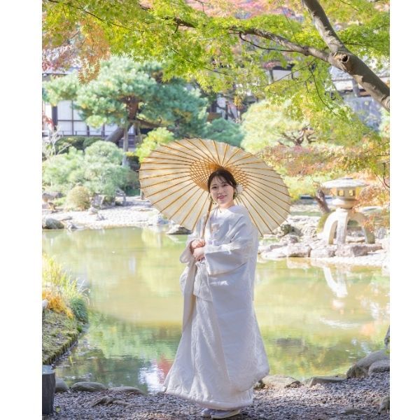 ご新婦さま番傘ソロショット