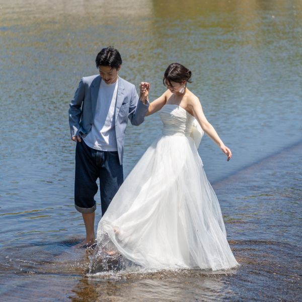 川辺で楽しむナチュラルショット