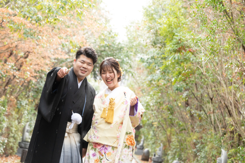 和装で前撮り!