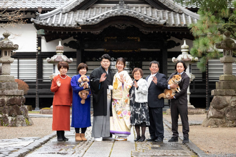 わんちゃん2匹も家族の一員!