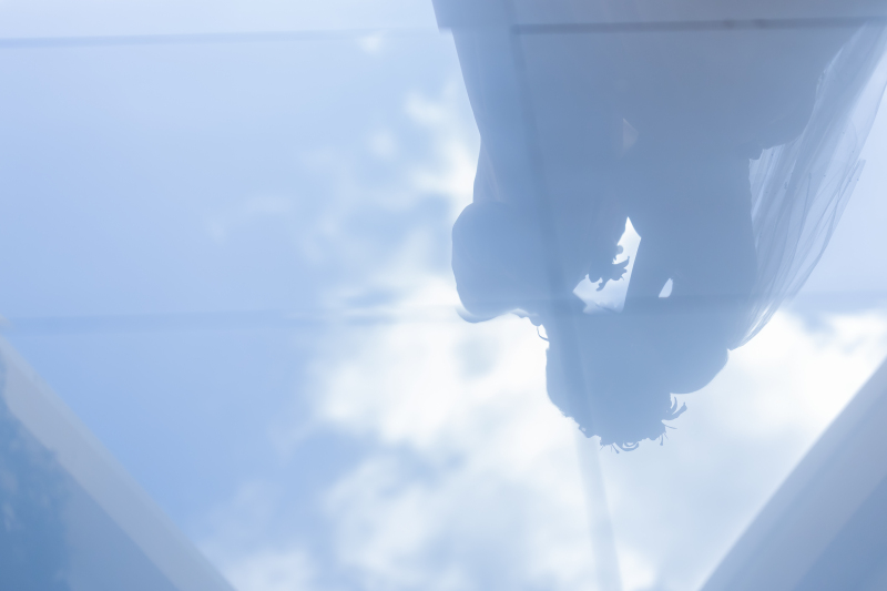 床に映った二人のシルエットショット☆彡