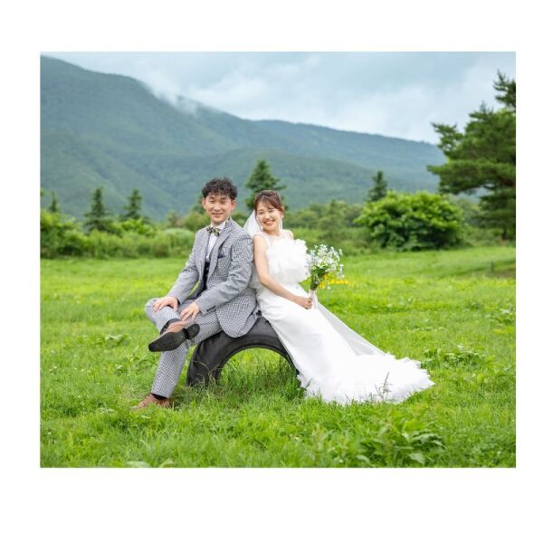 大自然に囲まれて♡蔵王ハートランド牧場で叶えるウエディングフォト
