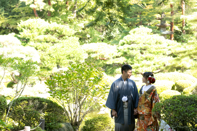 庭園内は緑がいっぱい