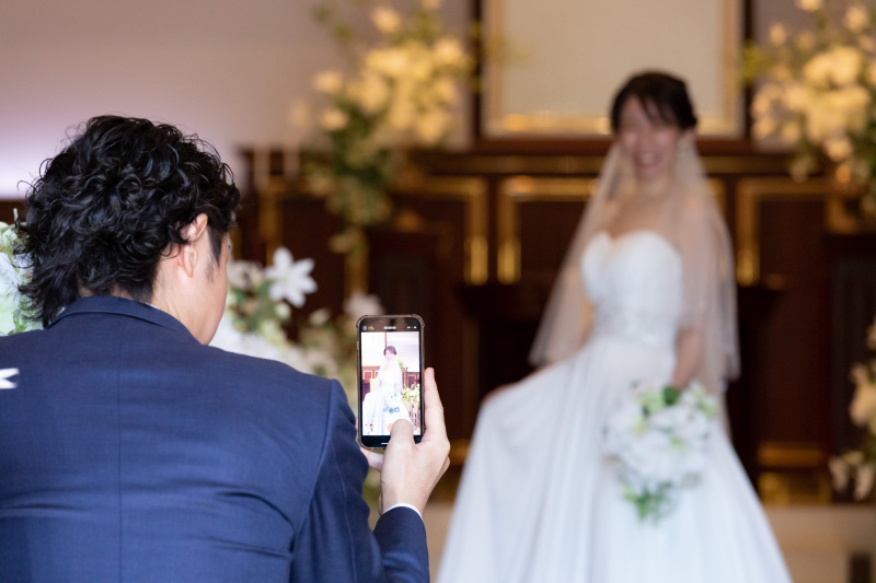 スマートフォン撮影も自由に