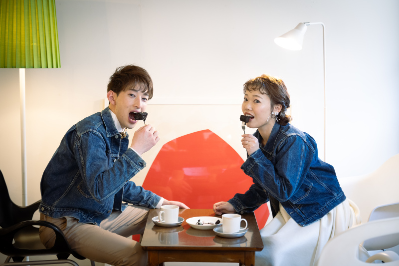 コーヒーとチョコレートケーキでほっこり(^^)