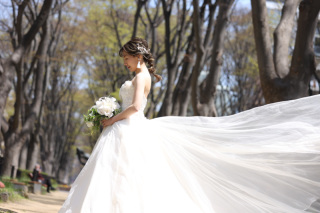 ドレスロケーション撮影　定禅寺通り