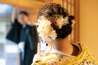 ヘアアクセサリーレンタル(ドライフラワー)