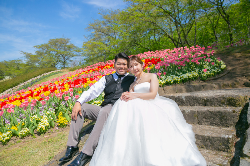 【花畑ロケ】国立みちのく湖畔公園ドレス+キモノプラン+データ200カット