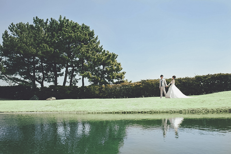 【旅婚】松島庭園フォト　キモノ＋ドレスロケーションプラン（全データ・4ポーズ台紙付き）