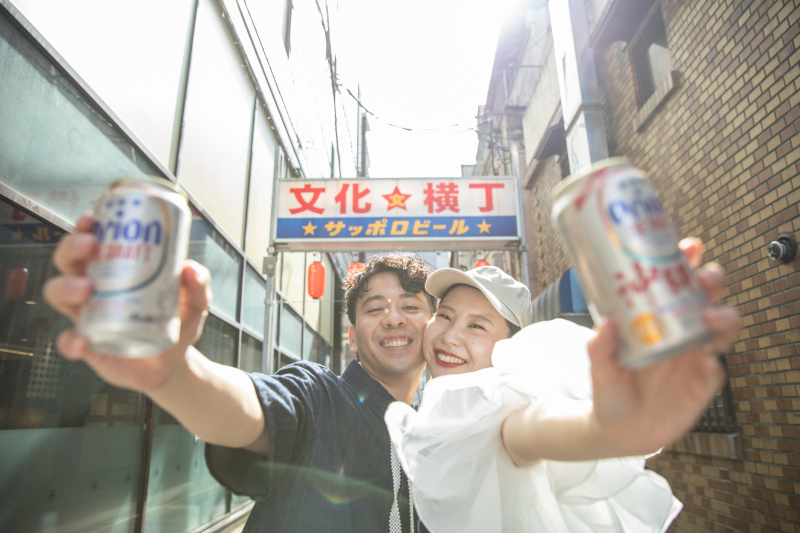 街ブラフォトウエディングプラン～文化横丁のレトロな街並みでロケーション撮影～